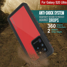Load image into Gallery viewer, Galaxy S20 Ultra Waterproof Case PunkCase StudStar Red Thin 6.6ft Underwater IP68 Shock/Snow Proof
