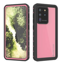 Load image into Gallery viewer, Galaxy S20 Ultra Waterproof Case PunkCase StudStar Pink Thin 6.6ft Underwater IP68 Shock/Snow Proof
