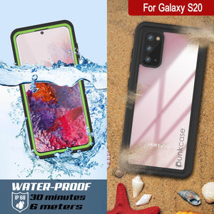 Galaxy S20 Water/Shockproof [Extreme Series] Screen Protector Case [Light Green]