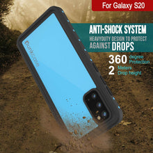 Load image into Gallery viewer, Galaxy S20 Waterproof Case PunkCase StudStar Light Blue Thin 6.6ft Underwater IP68 ShockProof
