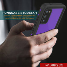 Load image into Gallery viewer, Galaxy S20 Waterproof Case PunkCase StudStar Purple Thin 6.6ft Underwater IP68 Shock/Snow Proof
