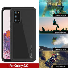 Load image into Gallery viewer, Galaxy S20 Waterproof Case PunkCase StudStar Black Thin 6.6ft Underwater IP68 Shock/Snow Proof
