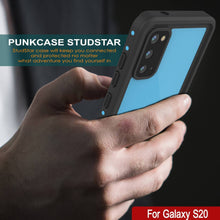 Load image into Gallery viewer, Galaxy S20 Waterproof Case PunkCase StudStar Light Blue Thin 6.6ft Underwater IP68 ShockProof
