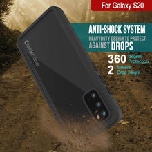 Load image into Gallery viewer, Galaxy S20 Waterproof Case PunkCase StudStar Black Thin 6.6ft Underwater IP68 Shock/Snow Proof
