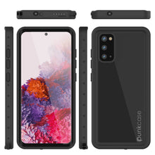 Load image into Gallery viewer, Galaxy S20 Waterproof Case PunkCase StudStar Black Thin 6.6ft Underwater IP68 Shock/Snow Proof
