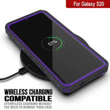 Load image into Gallery viewer, Galaxy S20 Waterproof Case PunkCase StudStar Purple Thin 6.6ft Underwater IP68 Shock/Snow Proof
