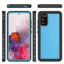 Load image into Gallery viewer, Galaxy S20 Waterproof Case PunkCase StudStar Light Blue Thin 6.6ft Underwater IP68 ShockProof
