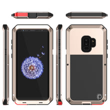 Load image into Gallery viewer, Galaxy S9 Plus Metal Case, Heavy Duty Military Grade Rugged Armor Cover [Gold]
