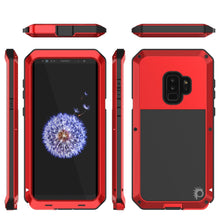 Load image into Gallery viewer, Galaxy S9 Plus Metal Case, Heavy Duty Military Grade Rugged Armor Cover [Red]
