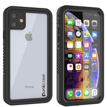 Load image into Gallery viewer, iPhone 12 Waterproof Case, Punkcase [Extreme Series] Armor Cover W/ Built In Screen Protector [Black]
