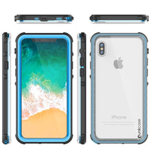 Load image into Gallery viewer, iPhone XS Case, PUNKCase [CRYSTAL SERIES] Protective IP68 Certified Cover [Light Blue]
