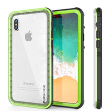 Load image into Gallery viewer, iPhone XS Case, PUNKCase [CRYSTAL SERIES] Protective IP68 Certified Cover [Light Green]
