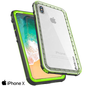 iPhone XS Max Case, PUNKCase [CRYSTAL SERIES] Protective IP68 Certified Cover [Light Green]