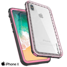 Load image into Gallery viewer, iPhone XS Case, PUNKCase [CRYSTAL SERIES] Protective IP68 Certified Cover [Pink]
