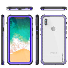 Load image into Gallery viewer, iPhone XS Case, PUNKCase [CRYSTAL SERIES] Protective IP68 Certified Cover [Purple]
