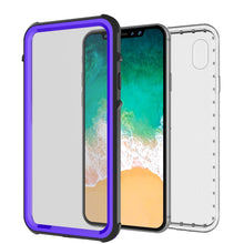 Load image into Gallery viewer, iPhone XS Case, PUNKCase [CRYSTAL SERIES] Protective IP68 Certified Cover [Purple]
