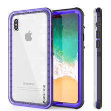 Load image into Gallery viewer, iPhone XS Max Case, PUNKCase [CRYSTAL SERIES] Protective IP68 Certified Cover [Purple]
