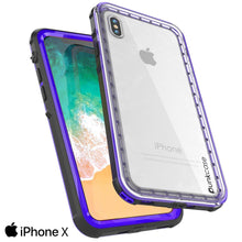 Load image into Gallery viewer, iPhone XS Max Case, PUNKCase [CRYSTAL SERIES] Protective IP68 Certified Cover [Purple]
