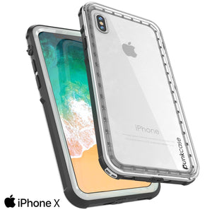 iPhone XS Max Case, PUNKCase [CRYSTAL SERIES] Protective IP68 Certified, Ultra Slim Fit [White]