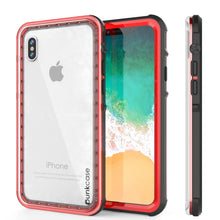 Load image into Gallery viewer, iPhone XS Max Case, PUNKCase [CRYSTAL SERIES] Protective IP68 Certified Cover [Red]
