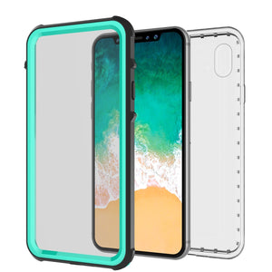 iPhone XS Case, PUNKCase [CRYSTAL SERIES] Protective IP68 Certified, Ultra Slim Fit [TEAL]