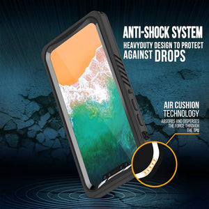 iPhone XS Max Waterproof Case, Punkcase [Extreme Series] Armor Cover W/ Built In Screen Protector [Black]