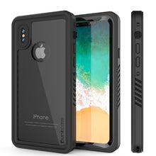 Load image into Gallery viewer, iPhone XS Max Waterproof Case, Punkcase [Extreme Series] Armor Cover W/ Built In Screen Protector [Black]
