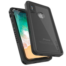 Load image into Gallery viewer, iPhone XS Max Waterproof Case, Punkcase [Extreme Series] Armor Cover W/ Built In Screen Protector [Black]
