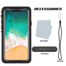 Load image into Gallery viewer, iPhone XS Max Waterproof Case, Punkcase [Extreme Series] Armor Cover W/ Built In Screen Protector [Black]
