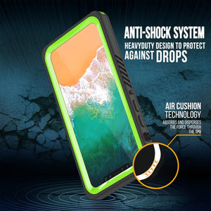 iPhone XS Max Waterproof Case, Punkcase [Extreme Series] Armor Cover W/ Built In Screen Protector [Light Green]