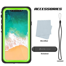 Load image into Gallery viewer, iPhone XS Max Waterproof Case, Punkcase [Extreme Series] Armor Cover W/ Built In Screen Protector [Light Green]
