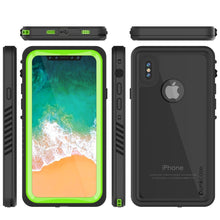 Load image into Gallery viewer, iPhone XS Max Waterproof Case, Punkcase [Extreme Series] Armor Cover W/ Built In Screen Protector [Light Green]
