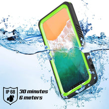 Load image into Gallery viewer, iPhone XS Max Waterproof Case, Punkcase [Extreme Series] Armor Cover W/ Built In Screen Protector [Light Green]
