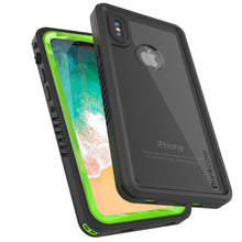 Load image into Gallery viewer, iPhone XS Max Waterproof Case, Punkcase [Extreme Series] Armor Cover W/ Built In Screen Protector [Light Green]
