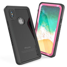 Load image into Gallery viewer, iPhone XS Max Waterproof Case, Punkcase [Extreme Series] Armor Cover W/ Built In Screen Protector [Pink]
