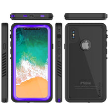 Load image into Gallery viewer, iPhone XS Max Waterproof Case, Punkcase [Extreme Series] Armor Cover W/ Built In Screen Protector [Purple]
