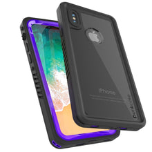 Load image into Gallery viewer, iPhone XS Max Waterproof Case, Punkcase [Extreme Series] Armor Cover W/ Built In Screen Protector [Purple]
