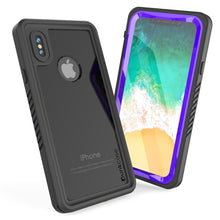 Load image into Gallery viewer, iPhone XS Max Waterproof Case, Punkcase [Extreme Series] Armor Cover W/ Built In Screen Protector [Purple]
