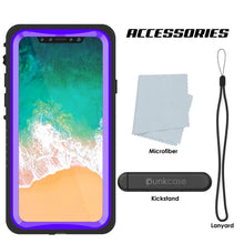 Load image into Gallery viewer, iPhone XS Max Waterproof Case, Punkcase [Extreme Series] Armor Cover W/ Built In Screen Protector [Purple]
