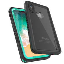 Load image into Gallery viewer, iPhone XS Max Waterproof Case, Punkcase [Extreme Series] Armor Cover W/ Built In Screen Protector [Teal]
