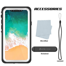 Load image into Gallery viewer, iPhone XS Max Waterproof Case, Punkcase [Extreme Series] Armor Cover W/ Built In Screen Protector [White]
