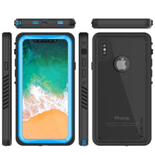 Load image into Gallery viewer, iPhone XS Max Waterproof Case, Punkcase [Extreme Series] Armor Cover W/ Built In Screen Protector [Light Blue]
