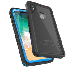 Load image into Gallery viewer, iPhone XS Max Waterproof Case, Punkcase [Extreme Series] Armor Cover W/ Built In Screen Protector [Light Blue]
