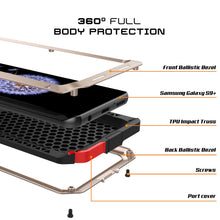 Load image into Gallery viewer, Galaxy S9 Plus Metal Case, Heavy Duty Military Grade Rugged Armor Cover [Gold]
