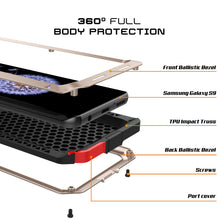 Load image into Gallery viewer, Galaxy S9 Metal Case, Heavy Duty Military Grade Rugged Armor Cover [Gold]
