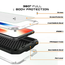 Load image into Gallery viewer, iPhone XR Metal Case, Heavy Duty Military Grade Armor Cover [shock proof] Full Body Hard [White]
