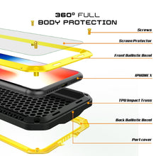 Load image into Gallery viewer, iPhone XR Metal Case, Heavy Duty Military Grade Armor Cover [shock proof] Full Body Hard [Neon]
