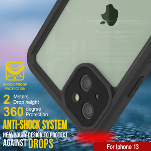 iPhone 13  Waterproof Case, Punkcase [Extreme Series] Armor Cover W/ Built In Screen Protector [Light Blue]