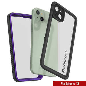 iPhone 13  Waterproof Case, Punkcase [Extreme Series] Armor Cover W/ Built In Screen Protector [Purple]