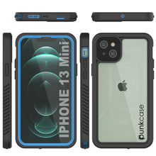 Load image into Gallery viewer, iPhone 13 Mini  Waterproof Case, Punkcase [Extreme Series] Armor Cover W/ Built In Screen Protector [Light Blue]
